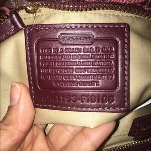 Authentic coach purse
